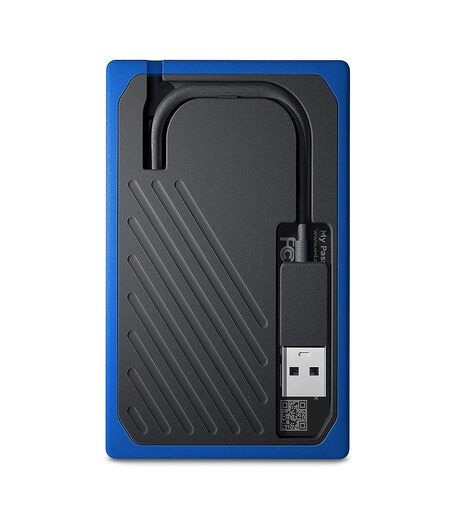 Western Digital 1TB My Passport Go Cobalt SSD Portable External Storage