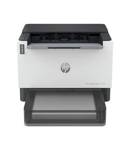 HP Laserjet Tank 1020w Printer for Business & Home, Mess-Free 15 Sec Toner Reload, Lowest Cost/Page for B&W Prints, Compact, Dual Band Wi-Fi, Smart Guided Buttons, Print+Copy+Scan from Phone.