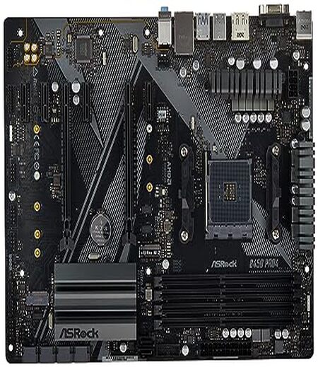 Asrock B450 PRO4 R2.0 AM4 AMD Promontory B450 SATA 6Gbps ATX AMD Motherboard