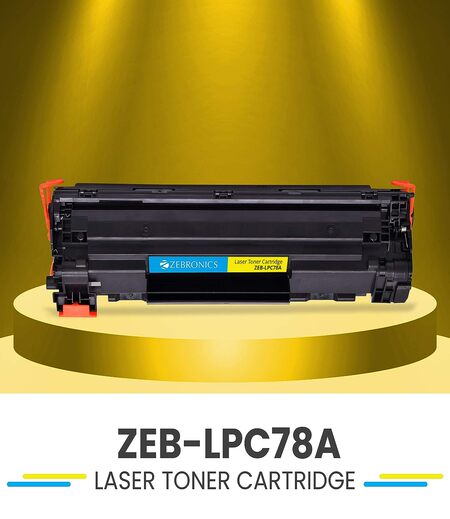 ZEBRONICS ZEB-LPC78A Printer Cartridge for HP LP P1560/P1566/P1600/P1606dn M1536dnf, C iS MF4410/4412/4420/4430/4450/4450d/4550d/4570d/4580dn 4730/4750/4870DN/D520, LS LBP6200, FL150/170, IC D530/D550