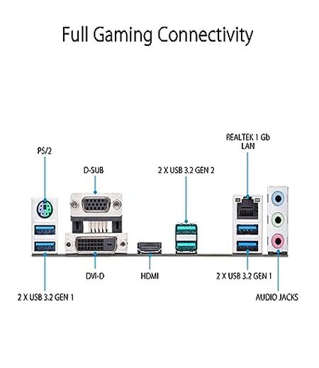 ASUS Prime B550M-K (AMD AM4 Socket for AMD Ryzen 5000/5000 G/ 4000 G/3000) Micro ATX Motherboard with Dual M.2 PCIe 4.0 1Gb Ethernet HDMI/D-Sub/DVI SATA 6Gbps and USB 3.2 Gen 2 Type-A