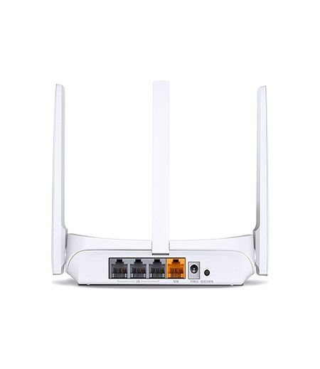 MERCUSYS MW305R 300Mbps Wireless Single_Band Wi-Fi/WiFi Router with Three 5dBi Antennas, Parental Control, MediaTek Chipset (White)