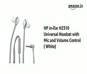 HP in-Ear H2310 Universal Headset with Mic and Volume Control (White)-M000000000208 www.mysocially.com