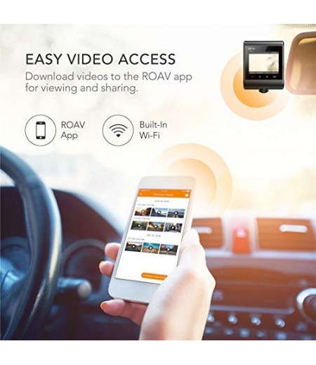 Roav by Anker Dash Cam C1, Car Recorder with Sony Sensor, 1080P FHD, 4-Lane Wide-Angle View Lens, Built-in WiFi with APP, G-Sensor, WDR, Loop Recording, Night Mode, Parking Mode [Upgraded Version]-M000000000235 www.mysocially.com