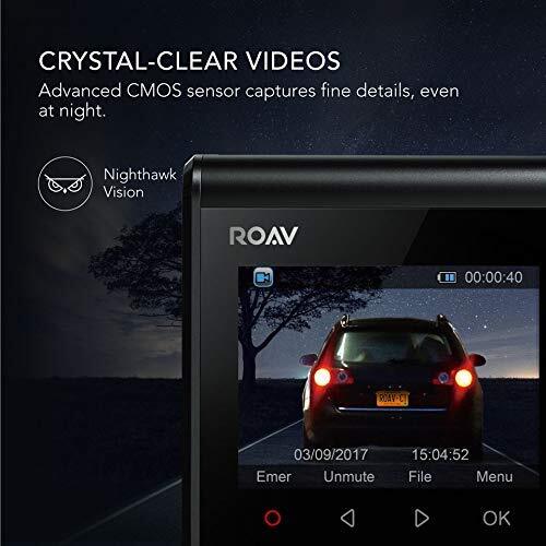 Roav by Anker Dash Cam C1, Car Recorder with Sony Sensor, 1080P FHD, 4-Lane Wide-Angle View Lens, Built-in WiFi with APP, G-Sensor, WDR, Loop Recording, Night Mode, Parking Mode [Upgraded Version]-M000000000235 www.mysocially.com