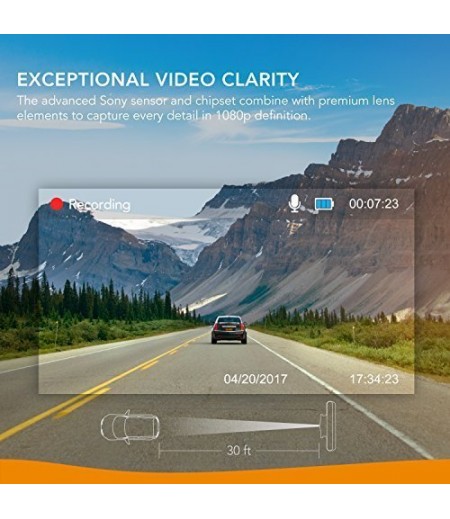 Roav by Anker Dash Cam C2 Pro with FHD 1080p, Sony Starvis Sensor, 4-Lane Wide-Angle Lens, GPS Logging, Built-in Wi-Fi, and Dedicated App, G-Sensor, WDR, Loop Recording, Night Mode-M000000000237 www.mysocially.com