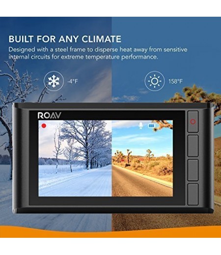 Roav by Anker Dash Cam C2 Pro with FHD 1080p, Sony Starvis Sensor, 4-Lane Wide-Angle Lens, GPS Logging, Built-in Wi-Fi, and Dedicated App, G-Sensor, WDR, Loop Recording, Night Mode