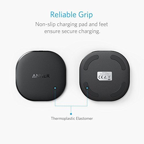 Anker 10W Wireless Charger, Qi-Certified Wireless Charging Pad, PowerPort Wireless 10 for iPhone 8/8 Plus, iPhone X, Samsung Galaxy S9/S9+ and More, Provides Fast-Charging for Galaxy S8/S8+/S7-M000000000257 www.mysocially.com