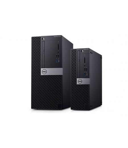 Dell Desktop Optiplex 5070MT with i5-9500 processor, 4GB DDR4 RAM, 1TB Hard Drive, DVD drive, DOS OS with 19.5 inch E2016H