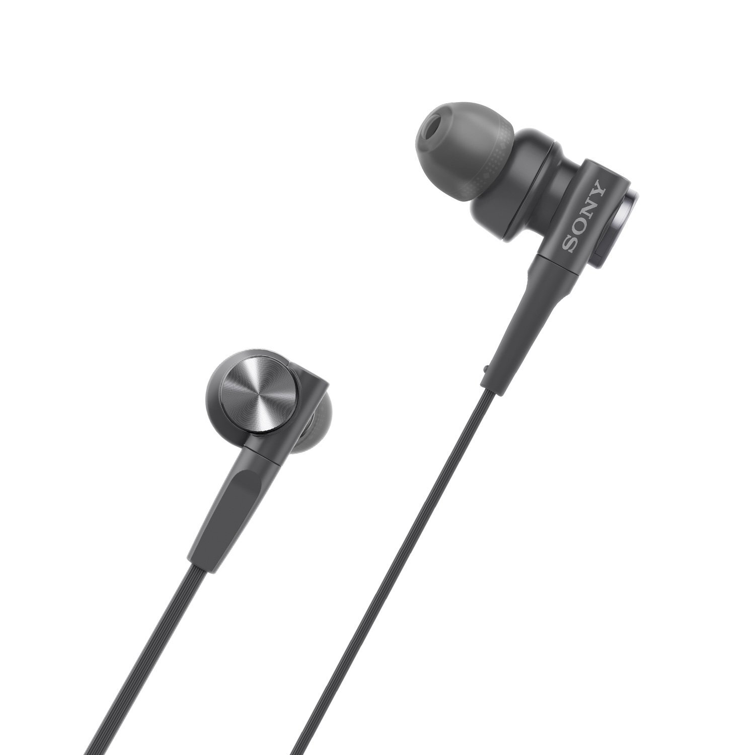 Sony MDR-XB55AP Wired Extra Bass in-Ear Headphones with Tangle Free Cable, 3.5mm Jack, Headset with Mic for Phone Calls and 1 Year Warranty - (Black)-M000000000379 www.mysocially.com