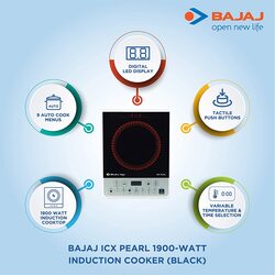 Bajaj ICX Pearl 1900-Watt Induction Cooker (Black)