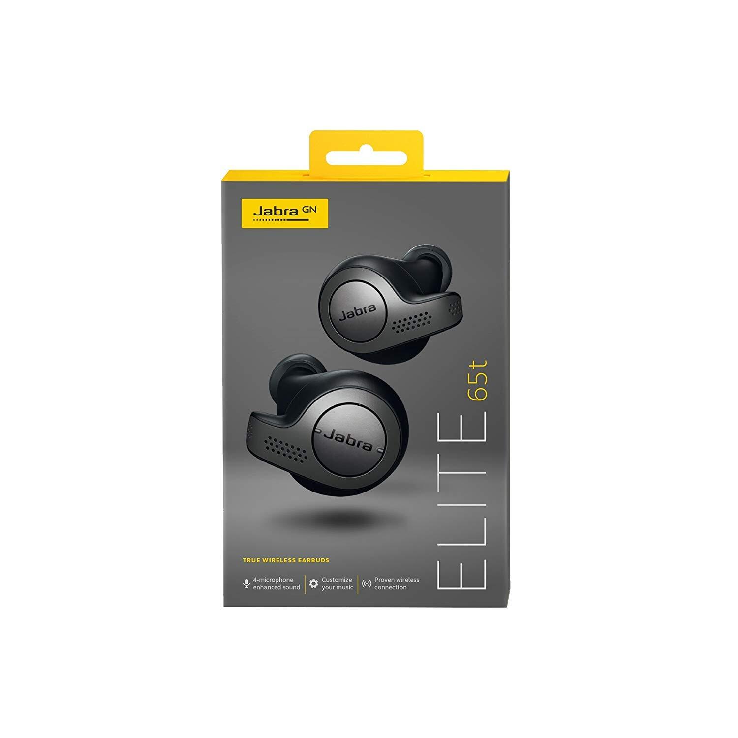 Jabra Elite 65t Alexa with True Wireless Bluetooth Earbud Charging Case - Titanium Black-M000000000426 www.mysocially.com