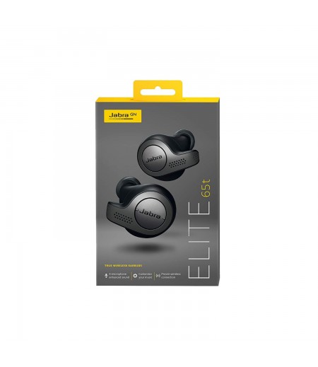 Jabra Elite 65t Alexa with True Wireless Bluetooth Earbud Charging Case - Titanium Black