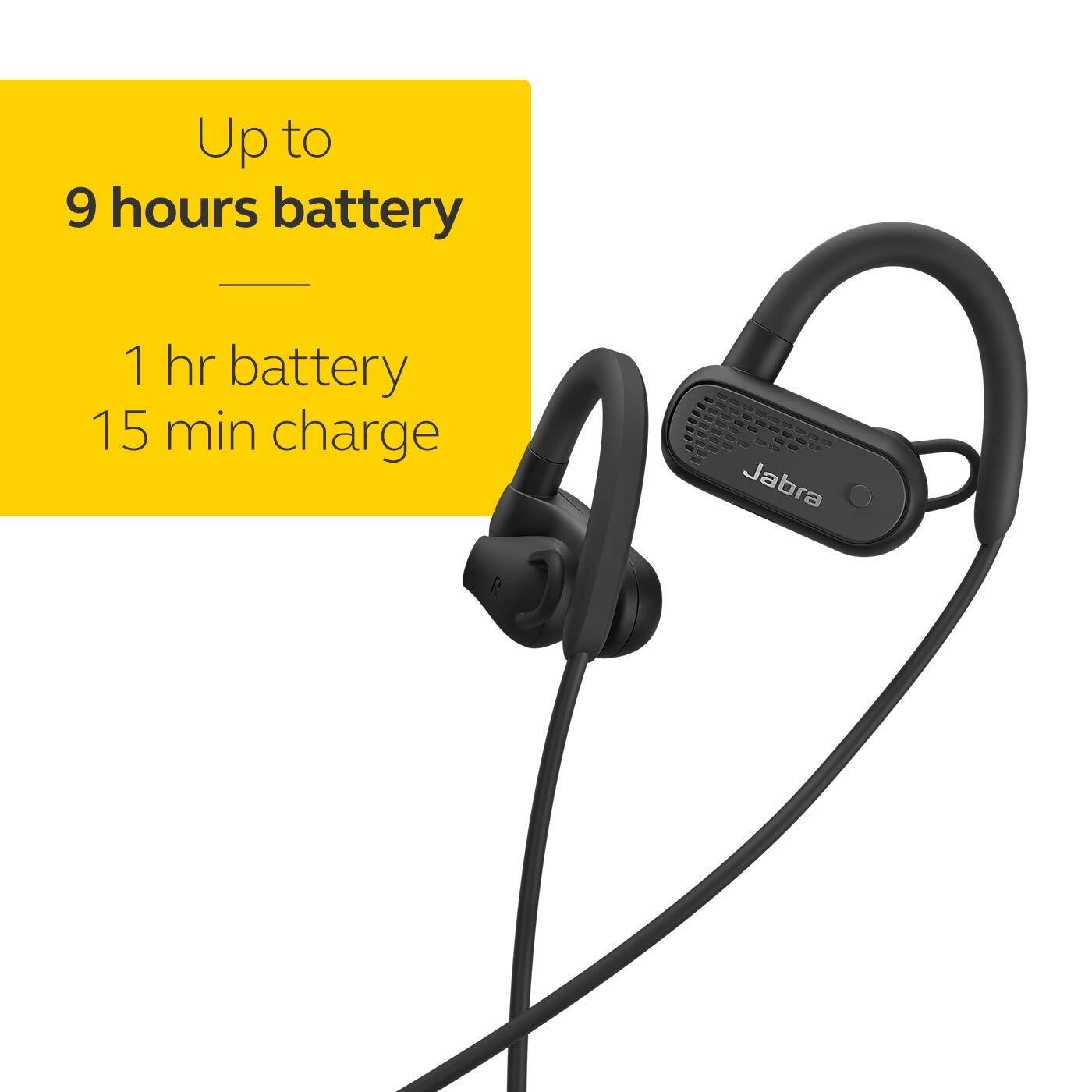 Jabra Elite Active 45e, Wireless Sports Earbuds, Waterproof and Alexa Enabled, Earhooks and Earwings - Black-M000000000431 www.mysocially.com