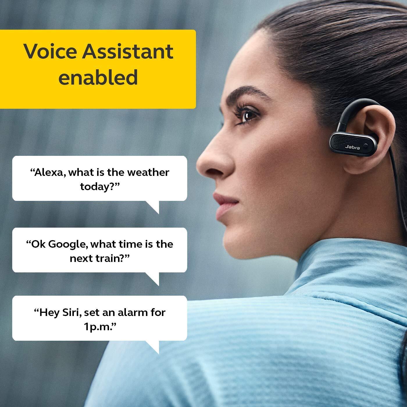 Jabra Elite Active 45e, Wireless Sports Earbuds, Waterproof and Alexa Enabled, Earhooks and Earwings - Black-M000000000431 www.mysocially.com