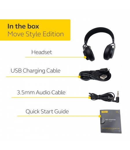 Jabra Move SE Style, wireless with music control, Ultra-light, comfortable headband - Edition Black-M000000000432 www.mysocially.com