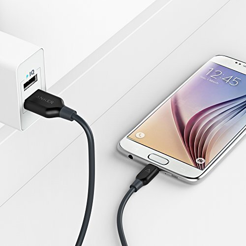 Anker PowerLine Micro USB (3ft) - Fastest and Durable Charging Cable Samsung, Nexus, LG, Motorola, Android Smartphones and More, with Kevlar Fiber and 10000+ Bend Lifespan-M000000000439 www.mysocially.com