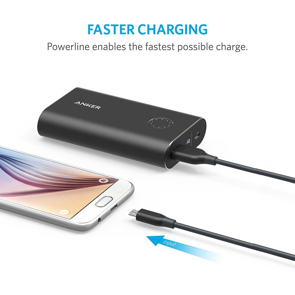 Anker Powerline 6-feet Micro USB Charging Cable for Android Smartphones-M000000000440 www.mysocially.com