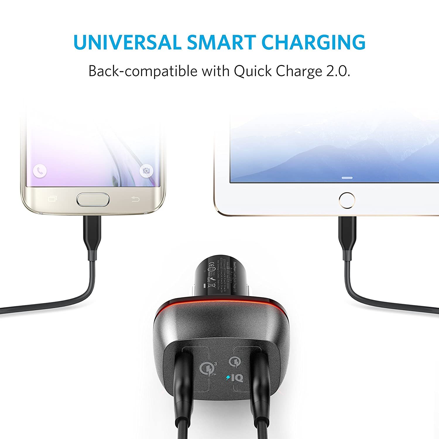 Anker PowerDrive+ 2 AK-A2224011, 2 QC, 3.0 Car Charger-M000000000451 www.mysocially.com