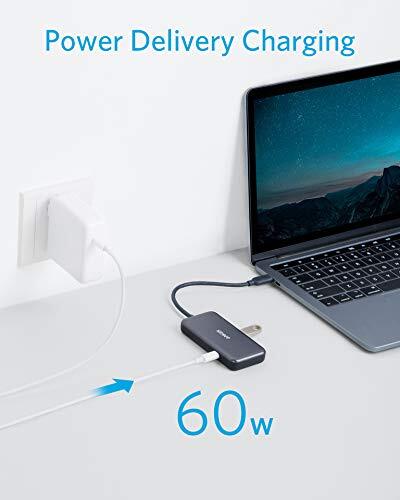 Anker USB C Hub, 4-in-1 USB C 1C3A, with 60W Power Delivery, 3 USB 3.0 Ports, for MacBook Pro 2016/2017/2018, Chromebook, XPS, and More-M000000000452 www.mysocially.com