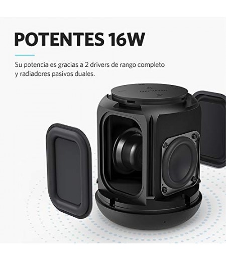 Soundcore Anker Speaker Motion Q, 16W 360 Degree IPX7 Waterproof, Portable, Bluetooth Bass-up Speaker- Black-M000000000461 www.mysocially.com