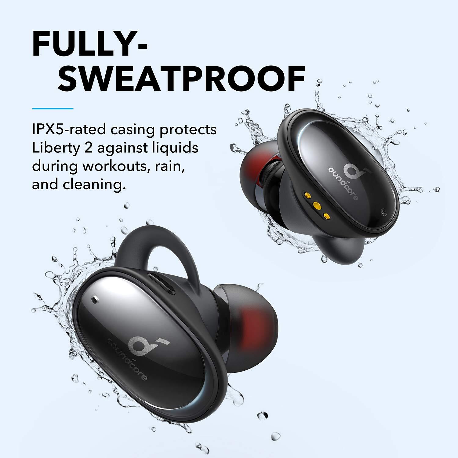 Soundcore Anker Liberty 2 Wireless Earbuds, 32H Playtime, Hear ID Personalized Sound, Bluetooth 5.0, 4 Mics with Uplink Noise Cancellation Headphones-M000000000463 www.mysocially.com