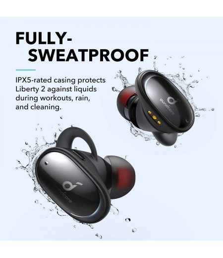 Soundcore Anker Liberty 2 Wireless Earbuds, 32H Playtime, Hear ID Personalized Sound, Bluetooth 5.0, 4 Mics with Uplink Noise Cancellation Headphones-M000000000463 www.mysocially.com