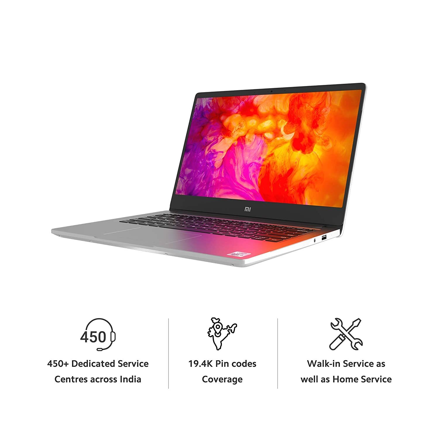 Mi Notebook 14 Intel Core i5-10210U  10th Gen Thin and Light Laptop(8GB/512GB SSD/Windows 10/Intel UHD Graphics/Silver/1.5Kg), XMA1901-FA-M000000000479 www.mysocially.com