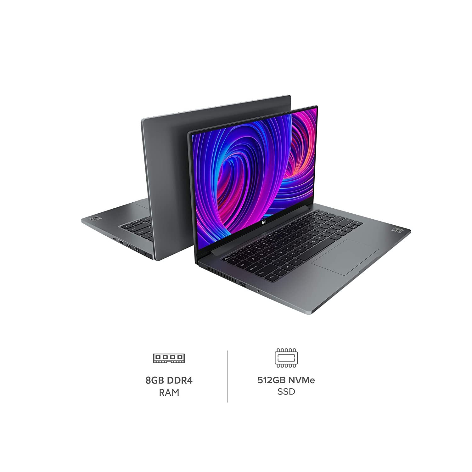 Mi Notebook Horizon Edition 14 Intel Core i7-10510U 10th Gen Thin and Light Laptop(8GB/512GB SSD/Windows 10/Nvidia MX350 2GB Graphics/Grey/1.35Kg), XMA1904-AF+Webcam-M000000000480 www.mysocially.com