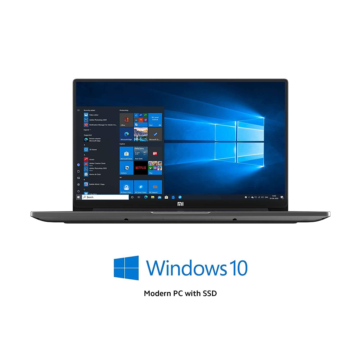 Mi Notebook Horizon Edition 14 Intel Core i7-10510U 10th Gen Thin and Light Laptop(8GB/512GB SSD/Windows 10/Nvidia MX350 2GB Graphics/Grey/1.35Kg), XMA1904-AF+Webcam-M000000000480 www.mysocially.com