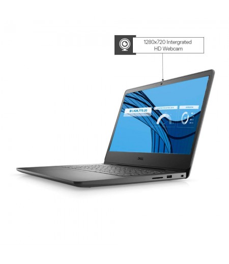 Dell Vostro 3401 14inch FHD AG Display Laptop (10th gen i3-1005G1 / 4GB / 256GB SSD / Integrated Graphics / 1 yr NBD Warranty/ Win 10 + MS Office H&S 2019 / Black)-M000000000520 www.mysocially.com