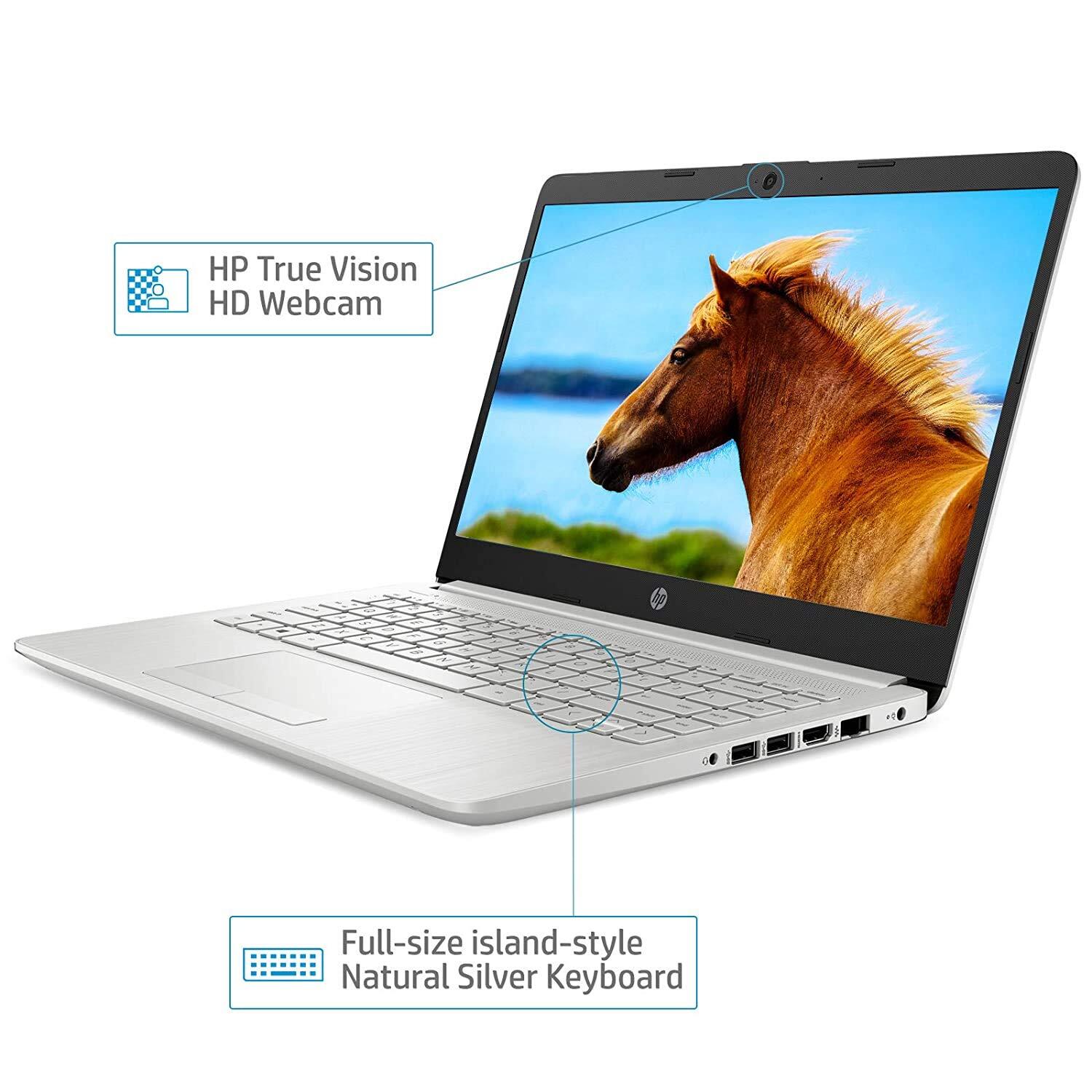 HP 14s cf3006tu 14-inch Laptop (Core i3-1005G1/4GB/1TB HDD/Windows 10 Home/Intel UHD Graphics), Natural Silver-M000000000527 www.mysocially.com