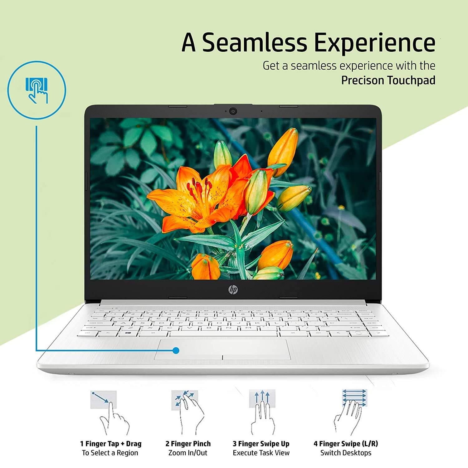 HP 14s cf3006tu 14-inch Laptop (Core i3-1005G1/4GB/1TB HDD/Windows 10 Home/Intel UHD Graphics), Natural Silver-M000000000527 www.mysocially.com