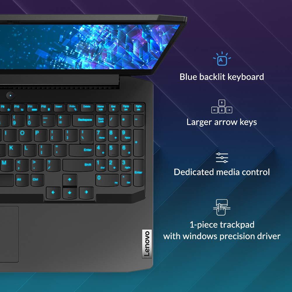 Lenovo Ideapad Gaming 3i 10th Gen Intel Core i5 15.6" IPS FHD Gaming Laptop (8GB/1TB HDD + 256 GB SSD/Windows 10/NVIDIA GTX 1650 Ti 4GB Graphics/Onyx Black/2.2Kg), 81Y400BSIN-M000000000535 www.mysocially.com