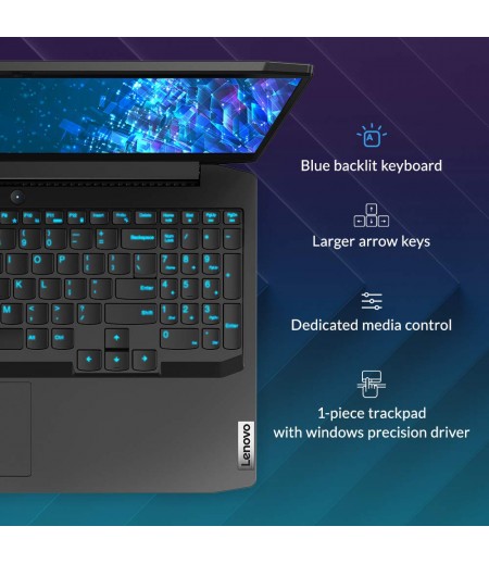 Lenovo Ideapad Gaming 3i 10th Gen Intel Core i5 15.6" IPS FHD Gaming Laptop (8GB/1TB HDD + 256 GB SSD/Windows 10/NVIDIA GTX 1650 Ti 4GB Graphics/Onyx Black/2.2Kg), 81Y400BSIN