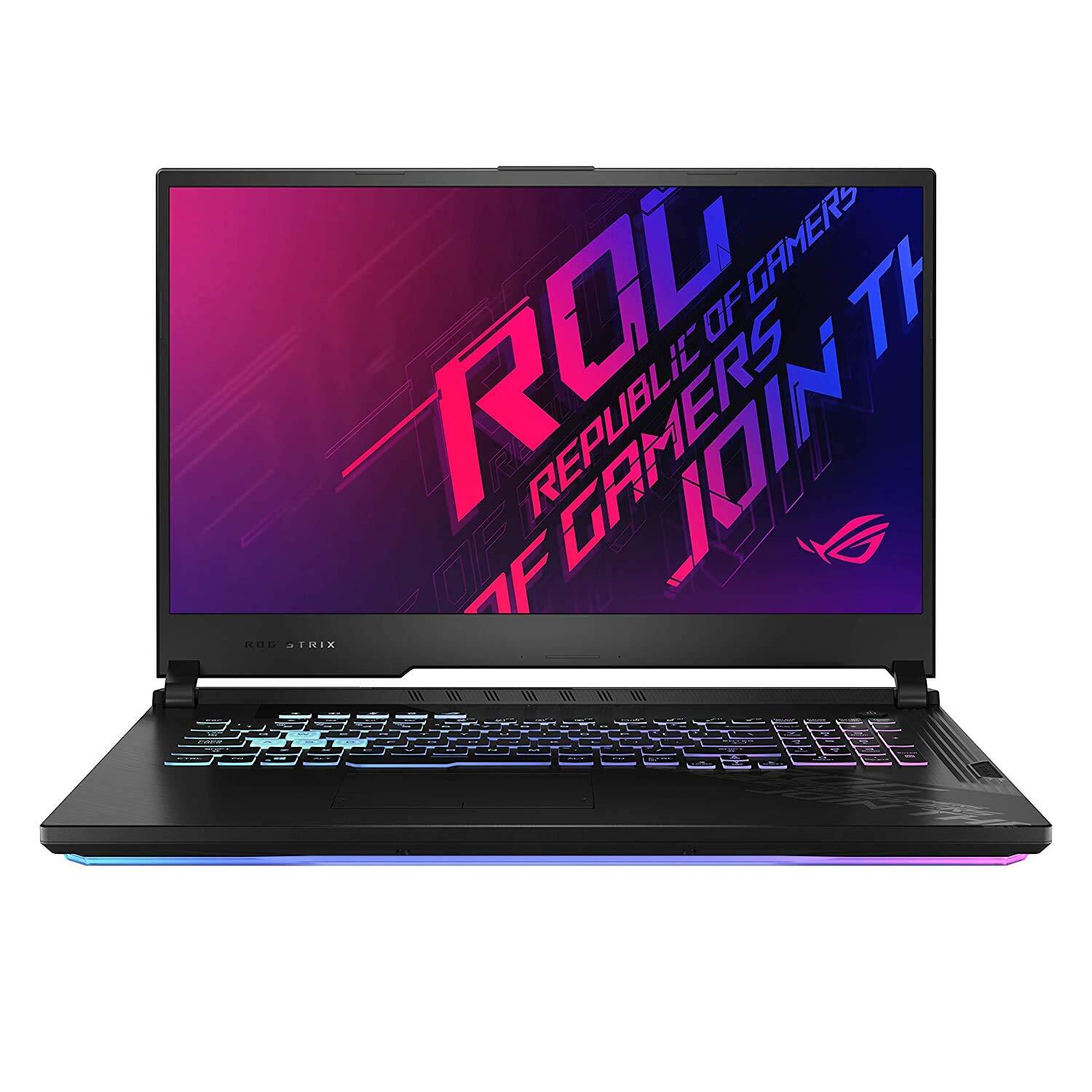 ASUS ROG Strix G17 G712LU-EV013T (10th Gen i7-10750H, 16GB RAM, 512GB SSD, RGB Backlit 4-Zone, Windows 10, WiFi 6) Black Plastic - 17.3 Inch Full HD 144 Hz Gaming GTX 1660Ti 6GB-M000000000545 www.mysocially.com