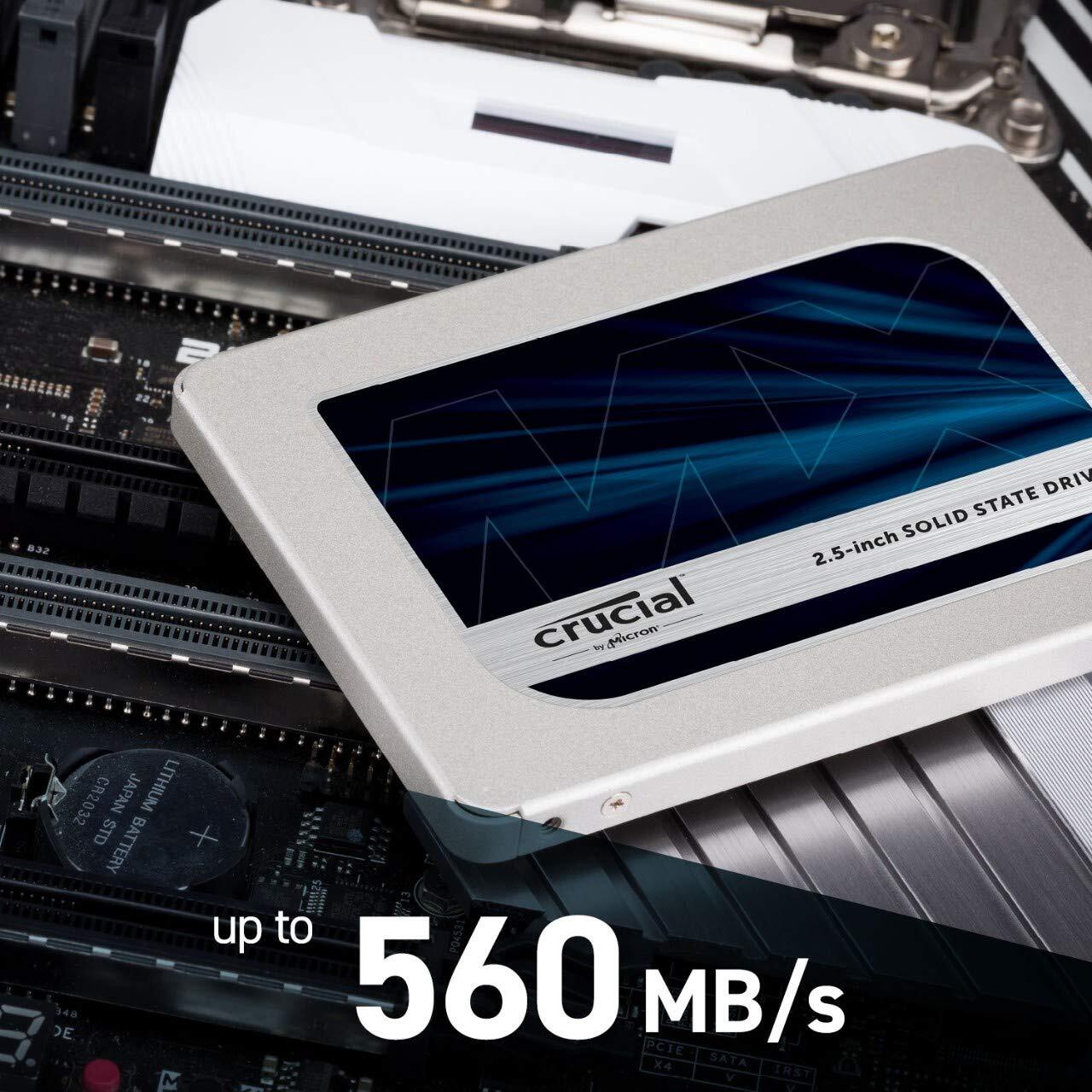 Crucial MX500 500GB 3D NAND SATA 2.5 Inch Internal SSD (CT500MX500SSD1)-M000000000588 www.mysocially.com