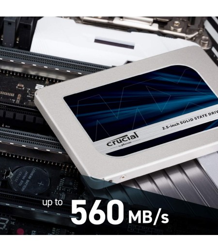 Crucial MX500 500GB 3D NAND SATA 2.5 Inch Internal SSD (CT500MX500SSD1)