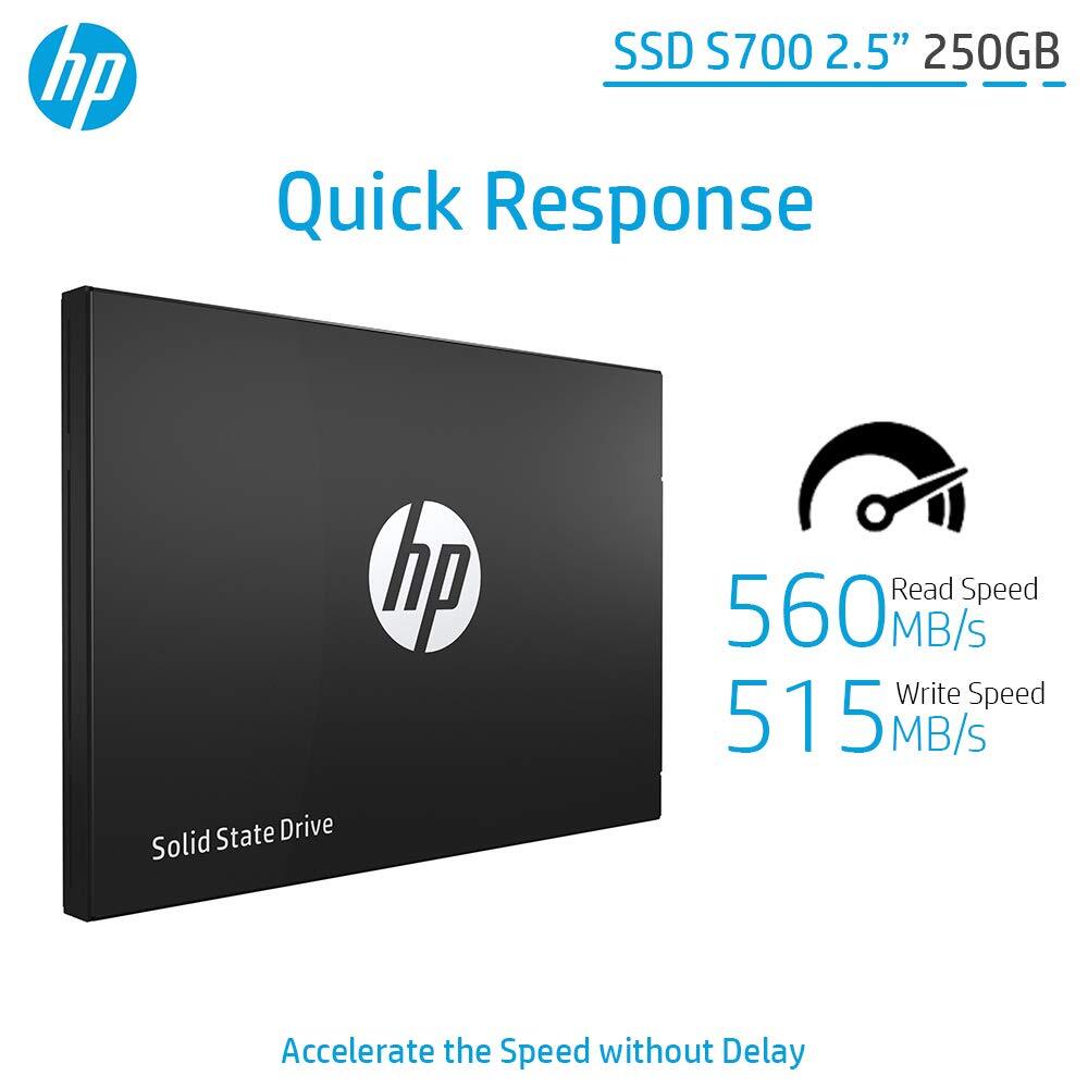 HP SSD S700 2.5 Inch 250GB SATA III 3D NAND Internal Solid State Drive (2DP98AA)-M000000000589 www.mysocially.com