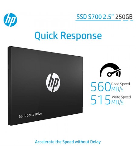 HP SSD S700 2.5 Inch 250GB SATA III 3D NAND Internal Solid State Drive (2DP98AA)-M000000000589 www.mysocially.com