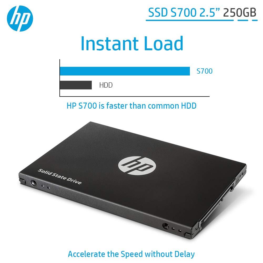 HP SSD S700 2.5 Inch 250GB SATA III 3D NAND Internal Solid State Drive (2DP98AA)-M000000000589 www.mysocially.com