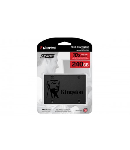 Kingston SSDNow A400 240GB, 2.5 inch Internal Solid State Drive (SSD) Limited 3-year warranty with free technical support