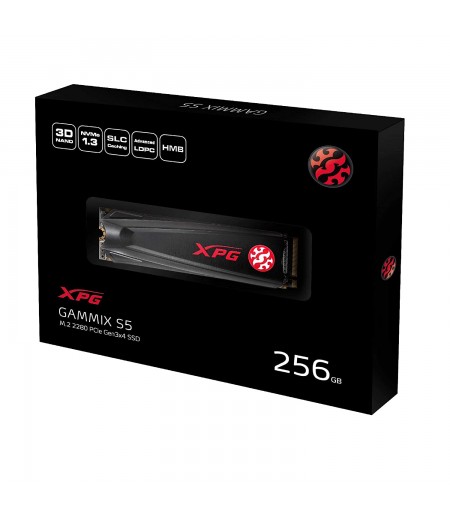 ADATA XPG Gammix S5 1TB PCIe M.2 2280 NVMe 1.3 R/W up to 2100/1500 MB/s SSD (AGAMMIXS5-1TT-C)