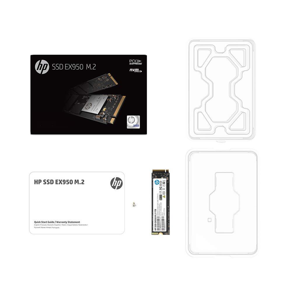 HP EX950 M.2 1TB PCIe 3.1 x4 NVMe 3D TLC NAND Internal Solid State Drive (SSD) 5MS23AA#ABC