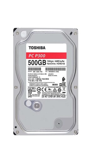 Toshiba P300 500GB Desktop 3.5 Inch SATA 6Gb/s 7200rpm Internal Hard Drive