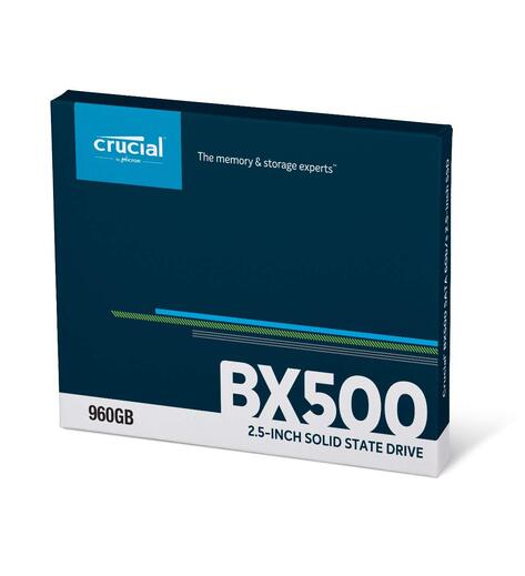 Crucial BX500 960GB 3D NAND SATA 2.5-inch Solid State Drive (SSD) 3 years Warranty