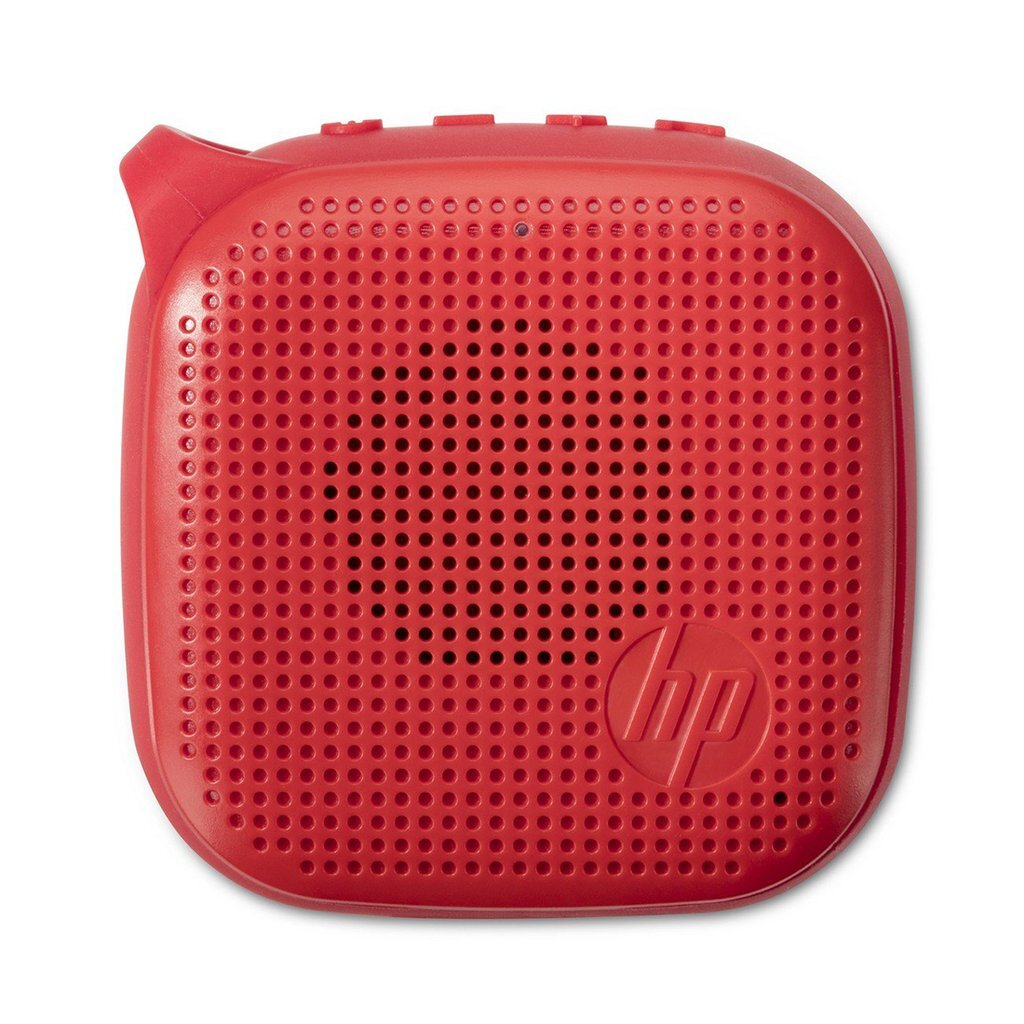 HP Mini 300 Bluetooth Speakers with AUX Connectivity and Splash Resistance, Red