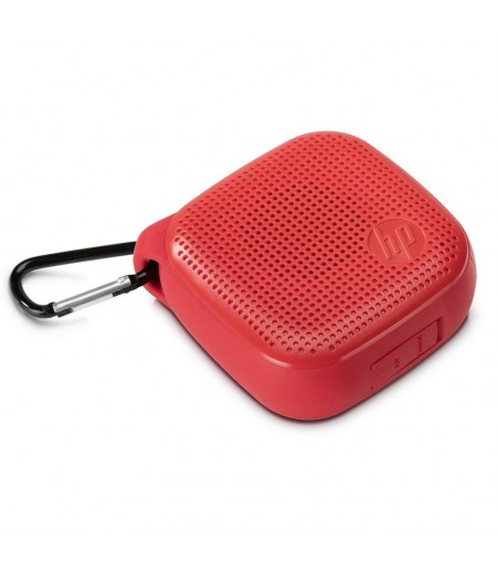 HP Mini 300 Bluetooth Speakers with AUX Connectivity and Splash Resistance, Red