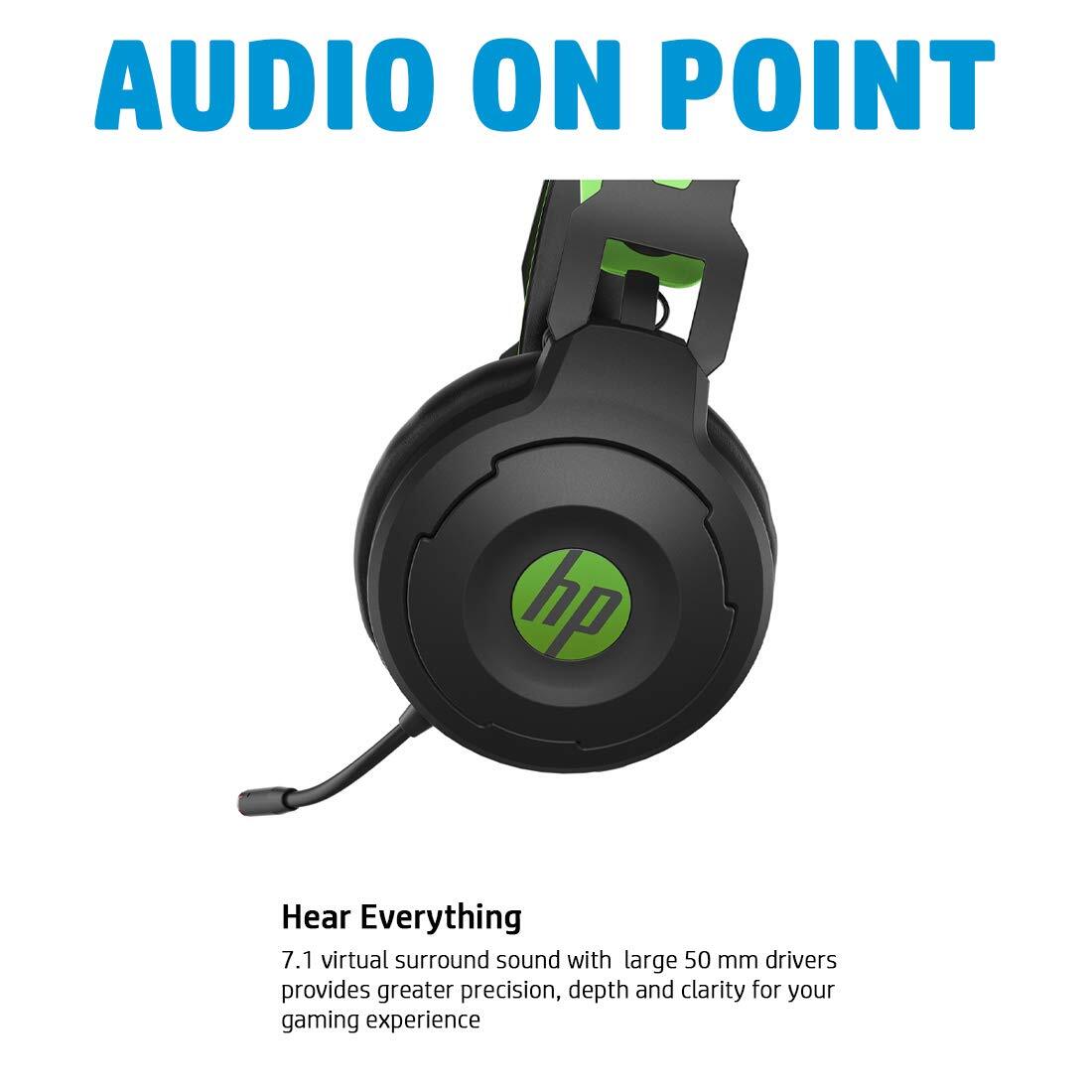 HP X1000 Wireless Gaming Headset with 7.1 Surround Sound and Flexible Boom Microphone