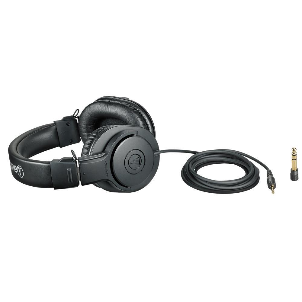 Audio-Technica ATH-M20x Over-Ear Professional Studio Monitor Headphones, Black